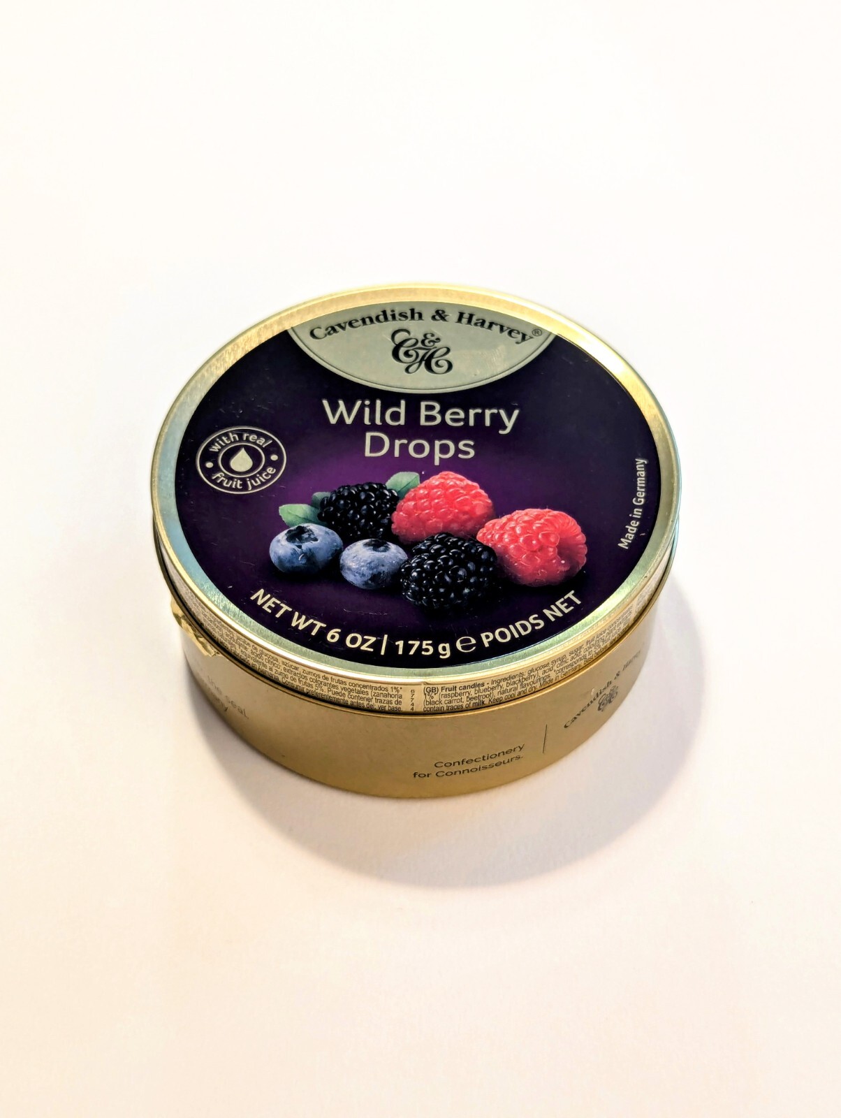 Cavendish & Harvey Hard Candy Drop Sour Cherry Wild Berry Tropical Fruit Mixed