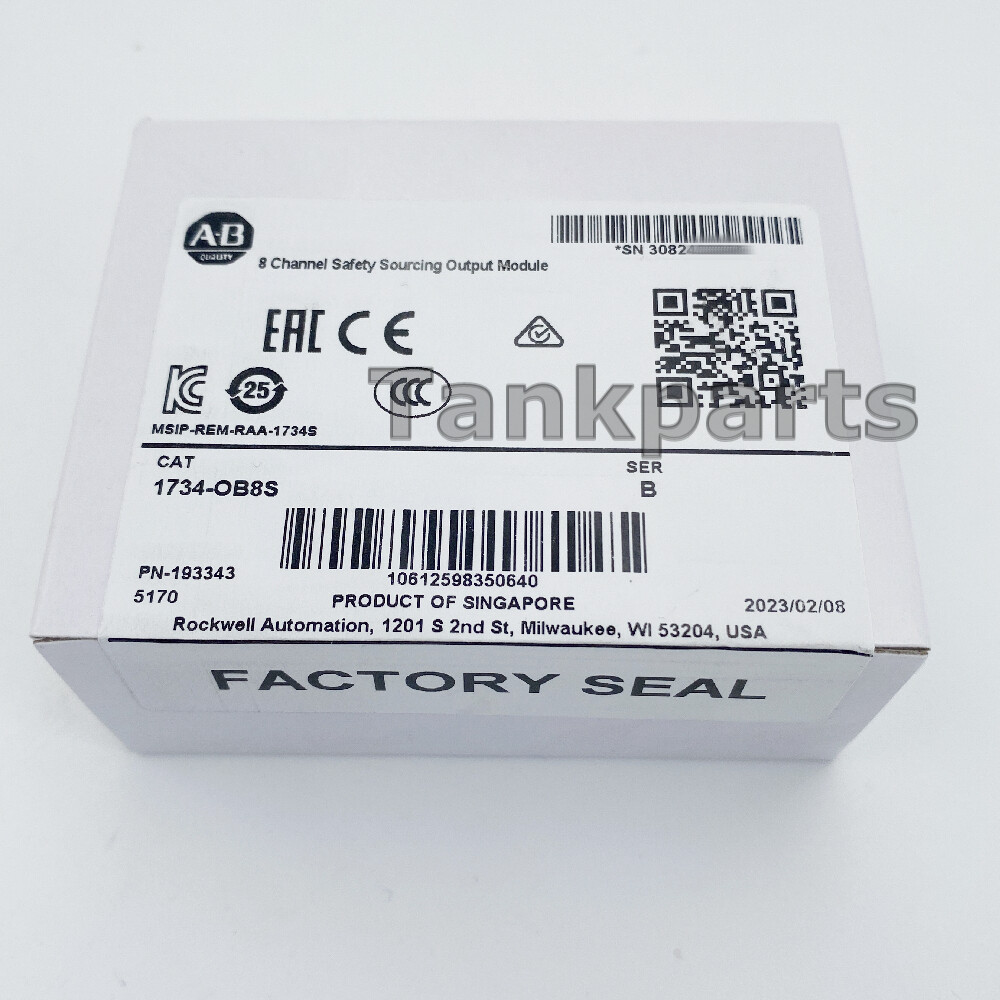 New Sealed AB 1734-OB8S Ser B 8 Channel Safety Sourcing Output Module 1734OB8S