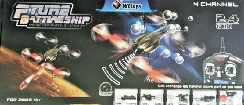 WLToys V999 Quadcopter UFO RC Future Battleship with Rescue Set 4 Channel 2.4GHz