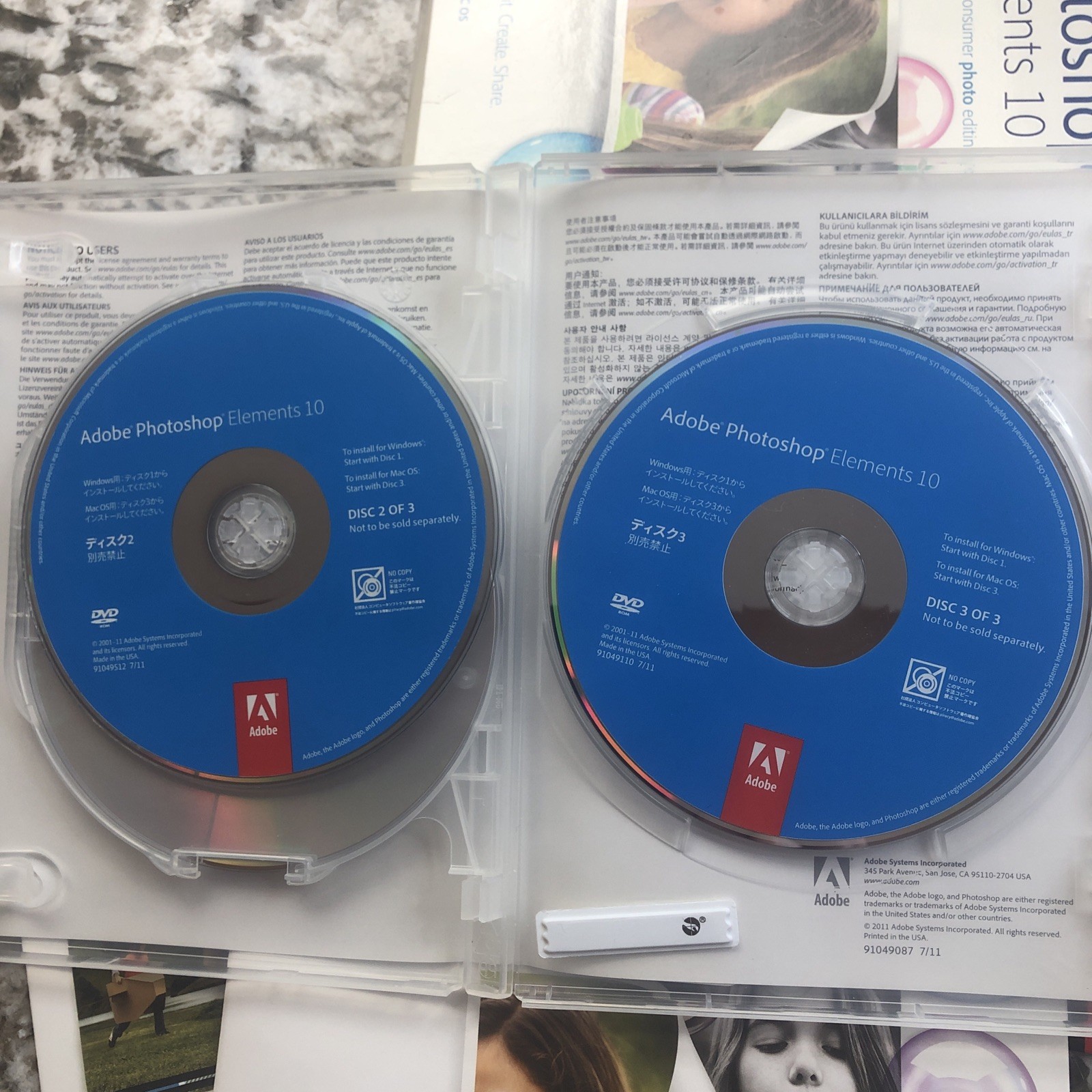 Photoshop Elements 10 Windows Mac PC Photo Editing Software Disc + Serial