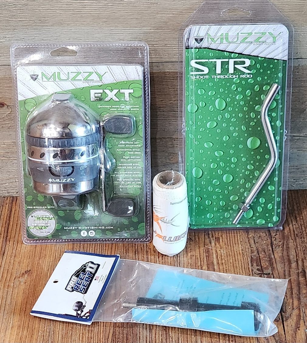 Muzzy EXT Tournament Reel Bowfishing Package