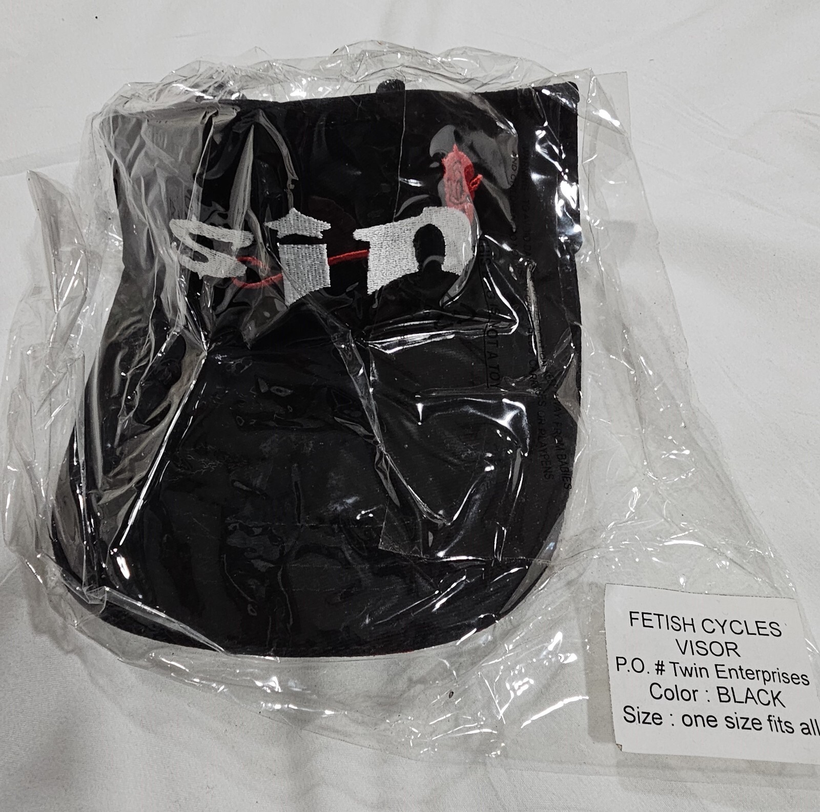 Fetish Cycles Sin Bike Riding Visor New