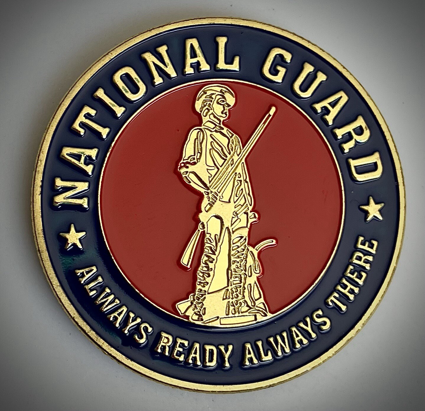 National Guard Challenge Coin-New—Gold Colored-Department Of Army And Air Force