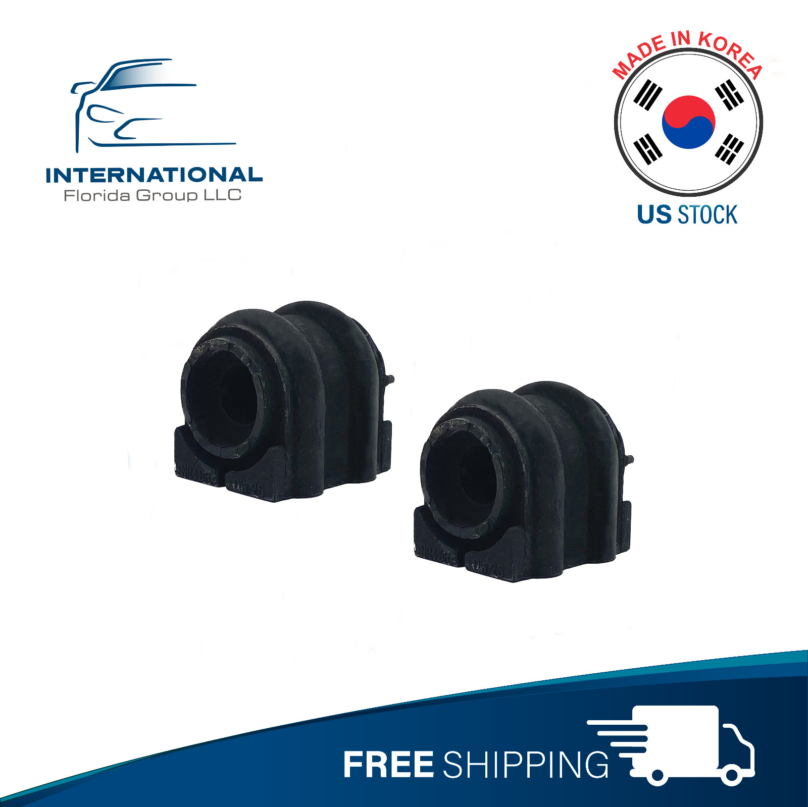 2 Pcs ⭐KOREA⭐ Rear Stabilizer Bar Bushing Pair for SANTA FE, SORENTO, GENESIS