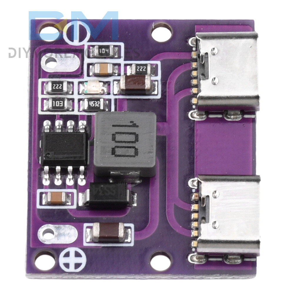 DC 6V-36V to 5V 3A DC-DC Dual Type-C Interface Step-Down Module Charging Module