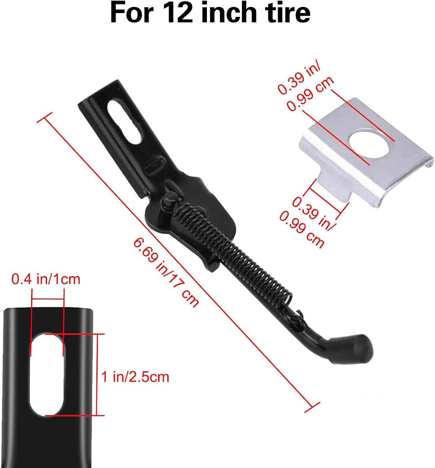 Aluminium Alloy Foldable Kickstand for 12-18 Inch Bicycle, Mountain Bike, Road B