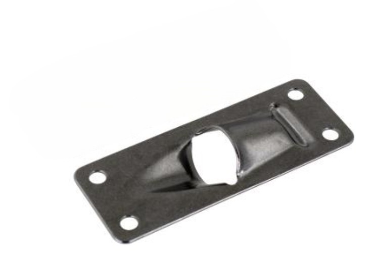 Sea-Dog Line Exit Plate, 316 Stainless, Straight Only, 1-1/4" x 3-1/4", 081011
