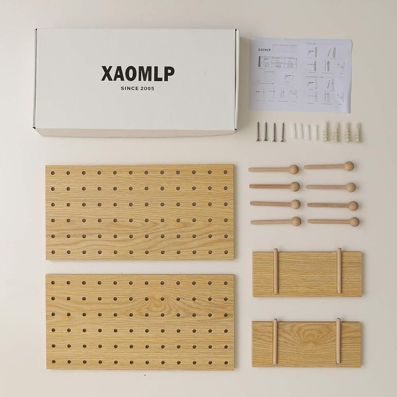 Modular Pegboard Organizer Storage Kit Wall Mount Easy Install Tools Crafts New