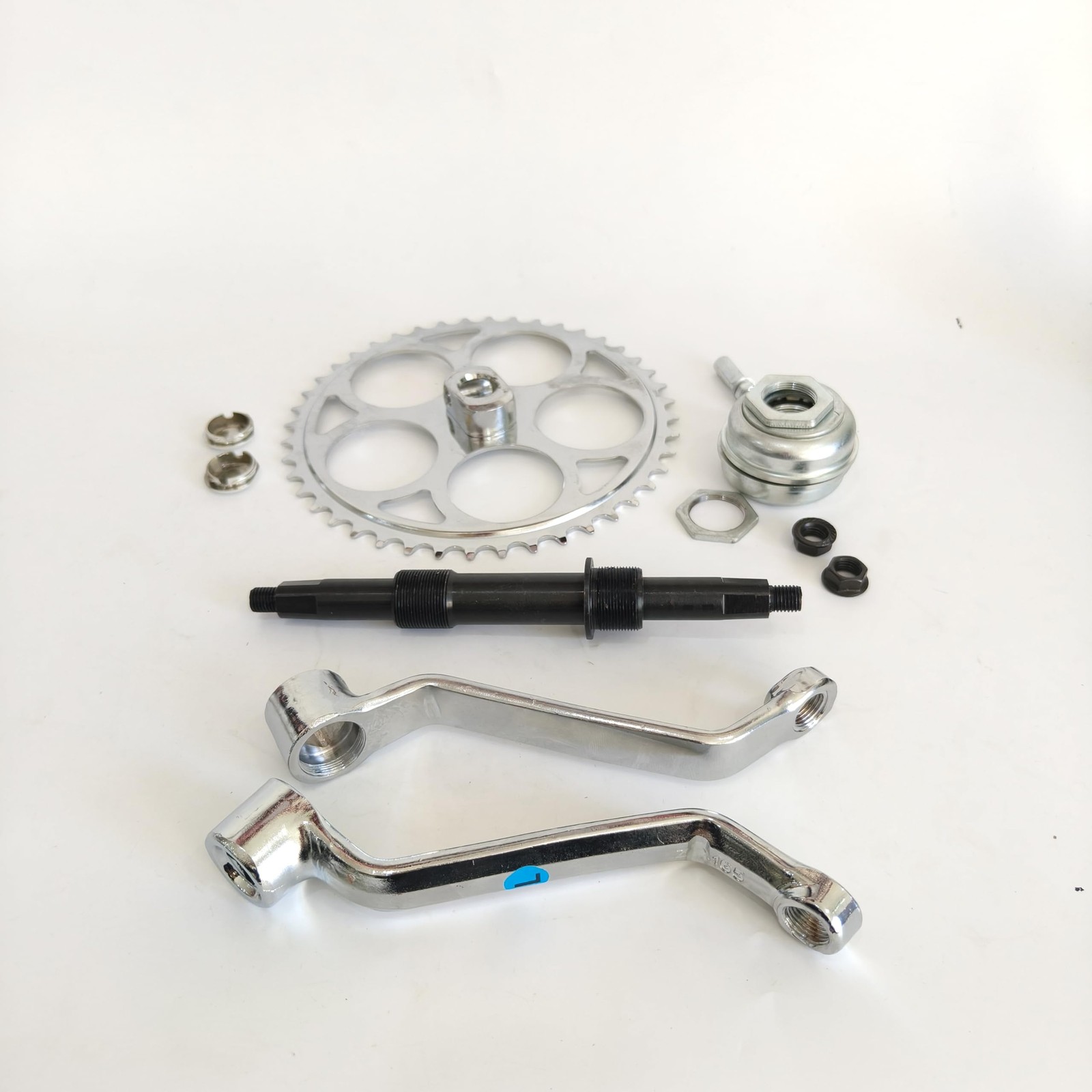 3 Pcs 44T Crank Assembly Conversion Kit Set Bottom Bracket Bicycle Part