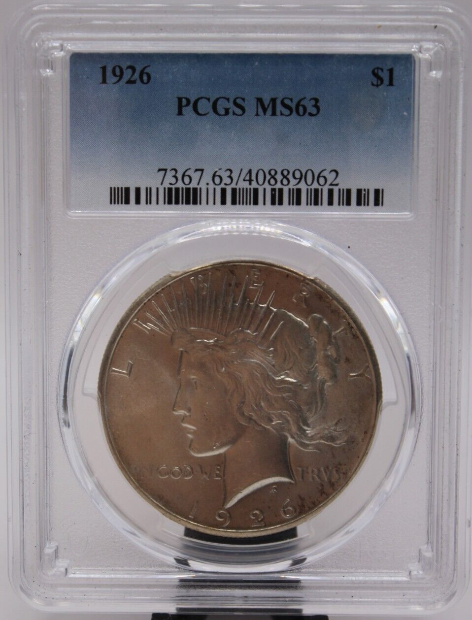 1926 Peace Dollar  PCGS  MS63  (033PID)