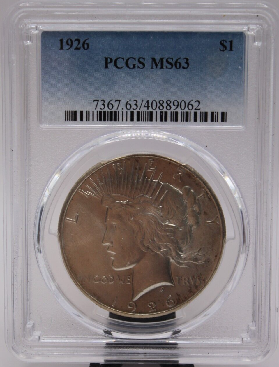 1926 Peace Dollar PCGS MS63 (033PID)