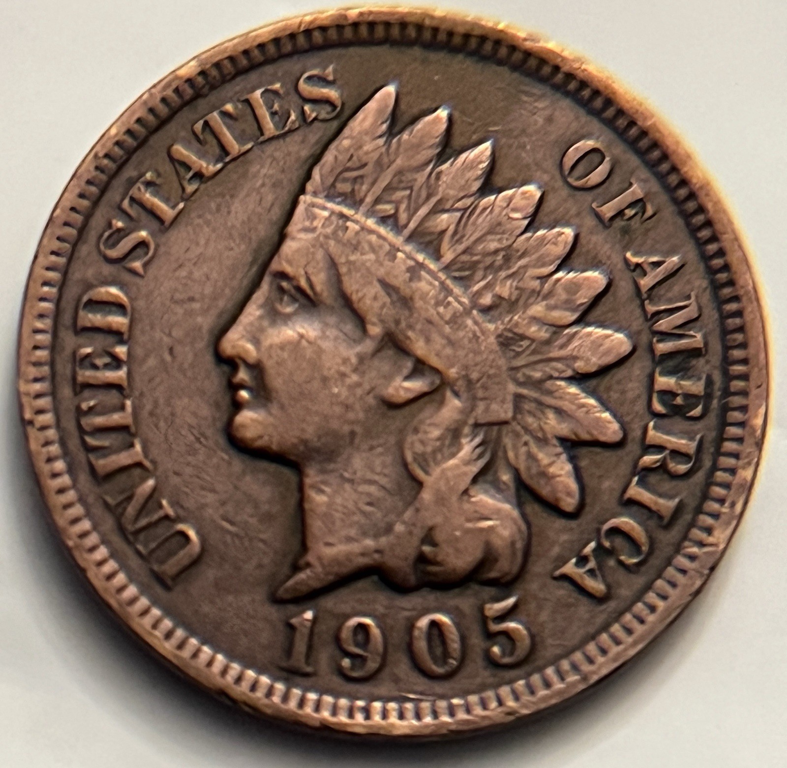1905 Indian Head Cent Penny Circulated BN677