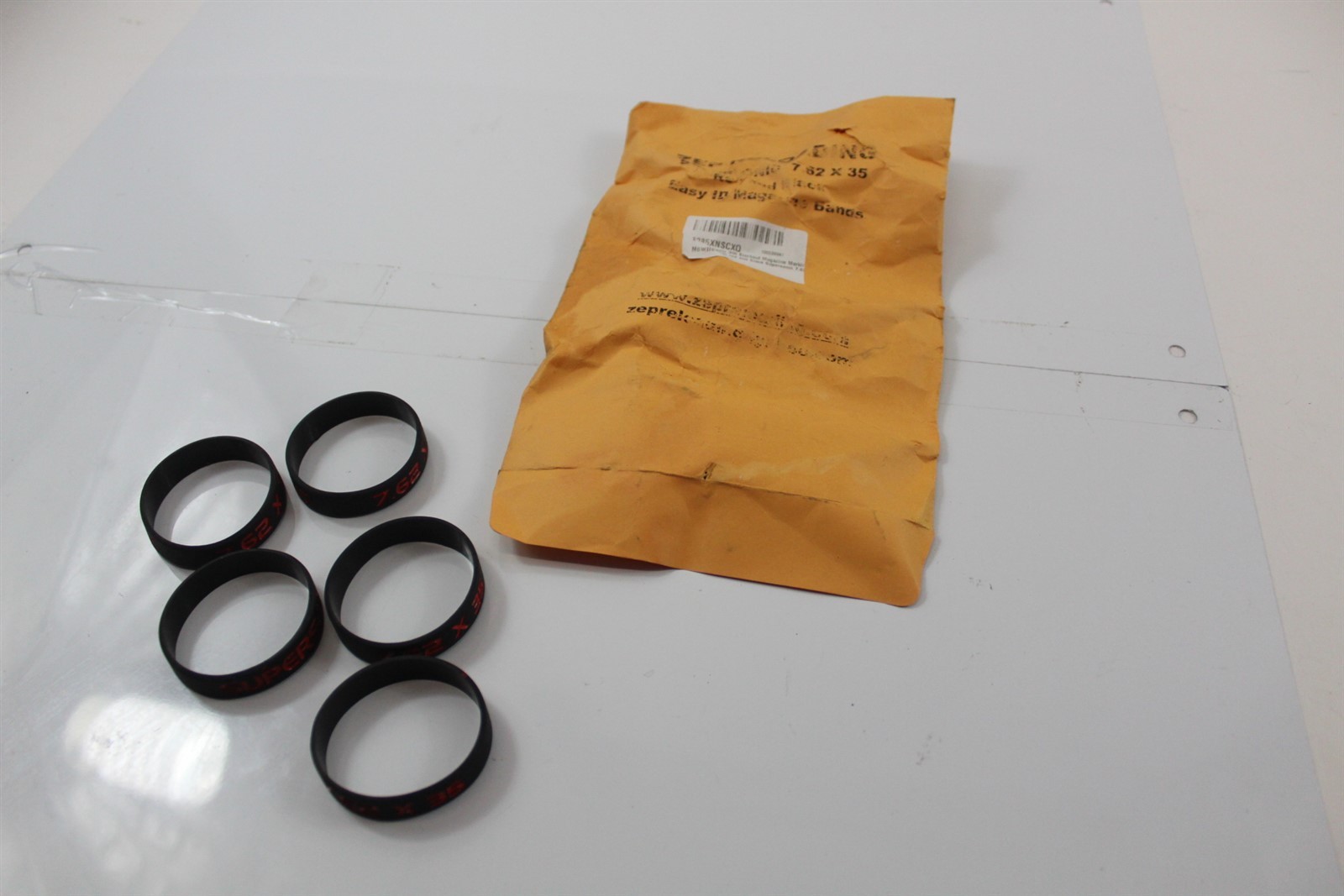 Magazine Marking Bands Black with Red Lot of 5 - 7.62 x 35
