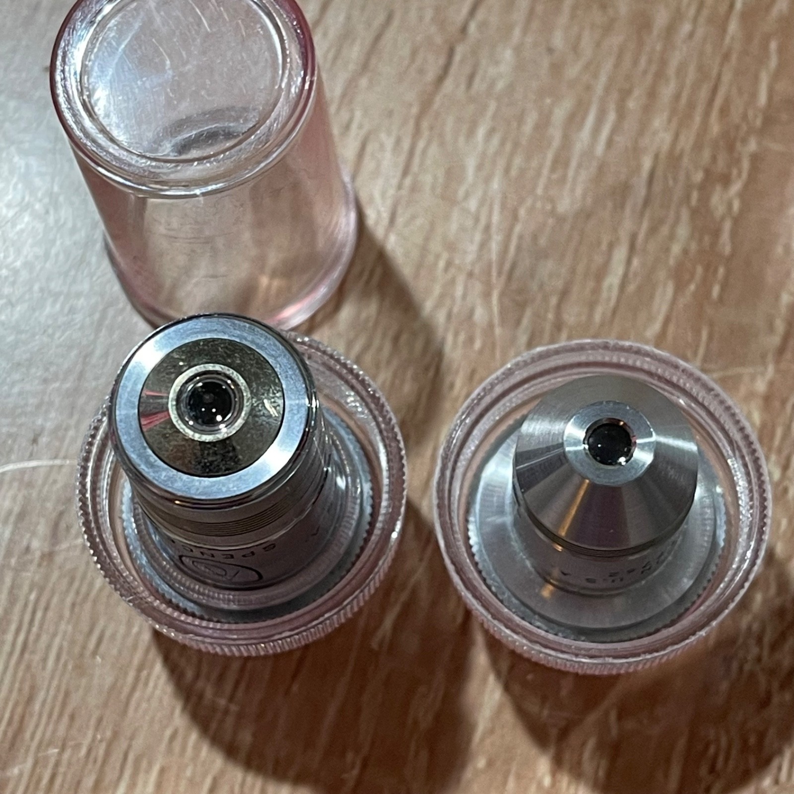 AO Spencer Microscope Objectives Lens - Two Lens - 43X & 10X