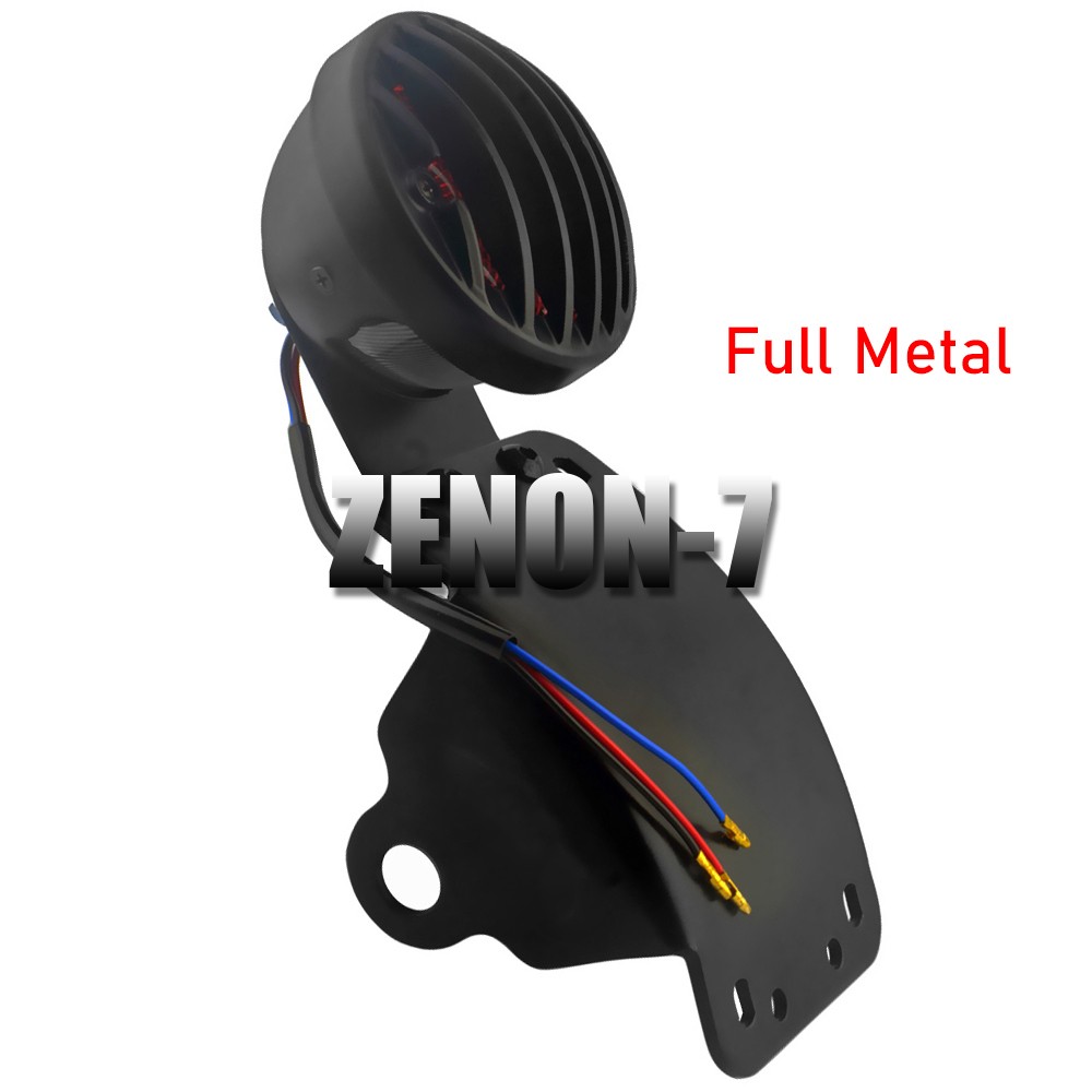 3/4" Side Mount License Plate Bracket Tail Light Motorcycle For Harley Bobber