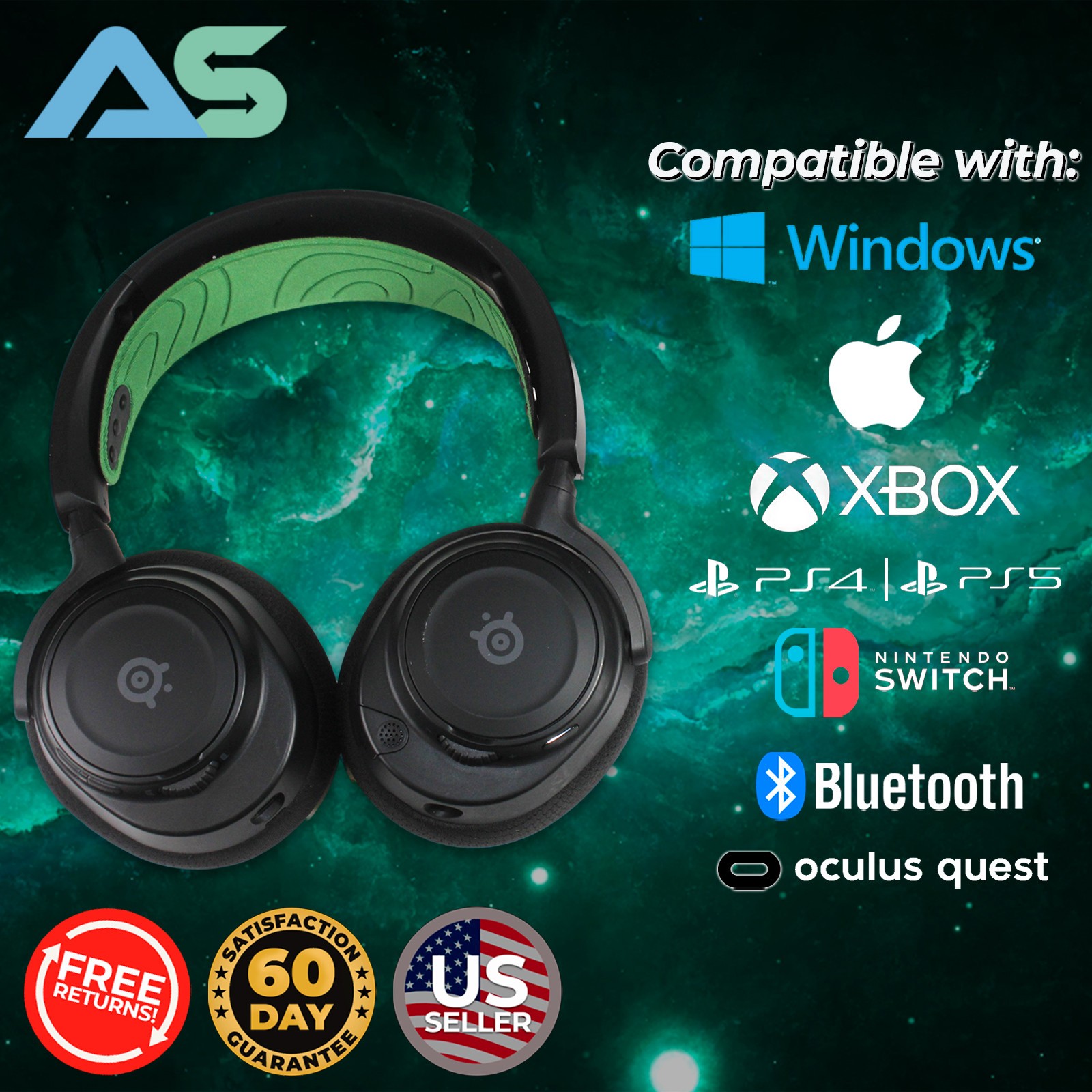 SteelSeries Arctis Nova 7X Wireless Gaming Headset For Xbox, PC, Switch, PS4/PS5