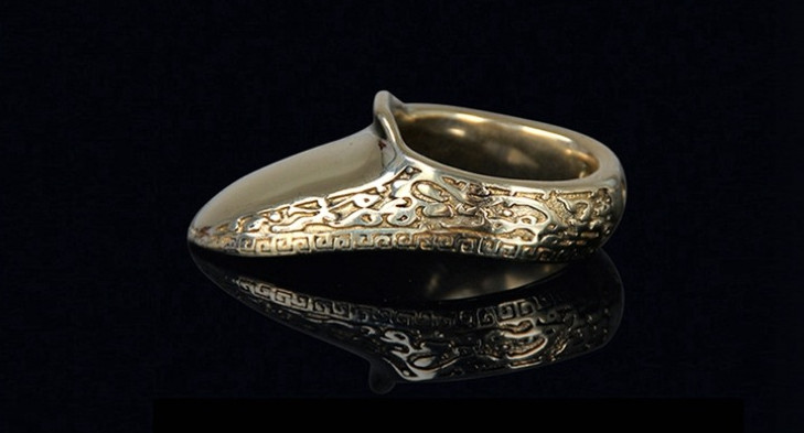 New Engraved Archery Brass Thumb Banzhi Ring Archery Gear Protection Banzhi Ring