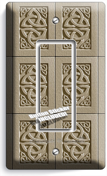 CELTIC TRINITY KNOT IRISH DESIGN SINGLE GFCI LIGHT SWITCH WALL PLATE ROOM DECOR