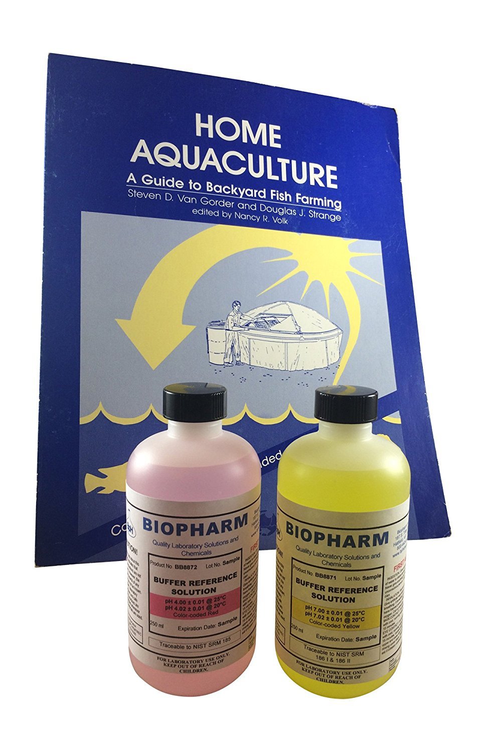 Biopharm Buffer Calibration Solution (4) each 8oz bottles pH 4, 7, 10, and ES
