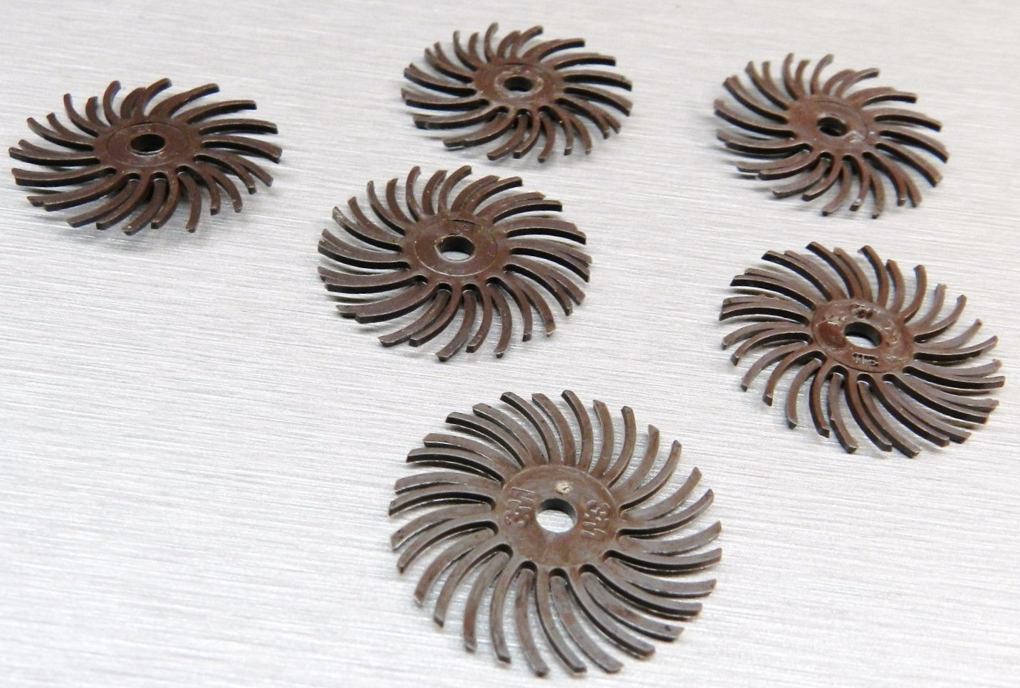 3M Radial Bristle Discs 1" Brown 36 Grit 3M # 27610 Bristle Brush Pack of 6