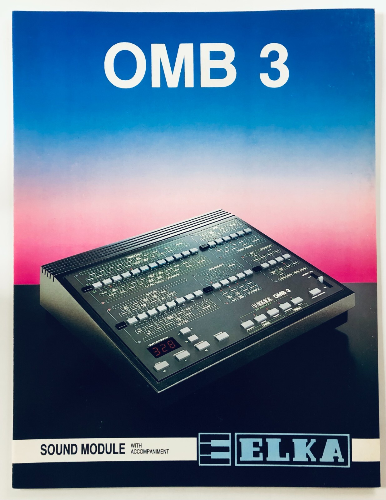 Original Elka OMB 3 Italy 1983 Synthesizer Drum Machine Brochure