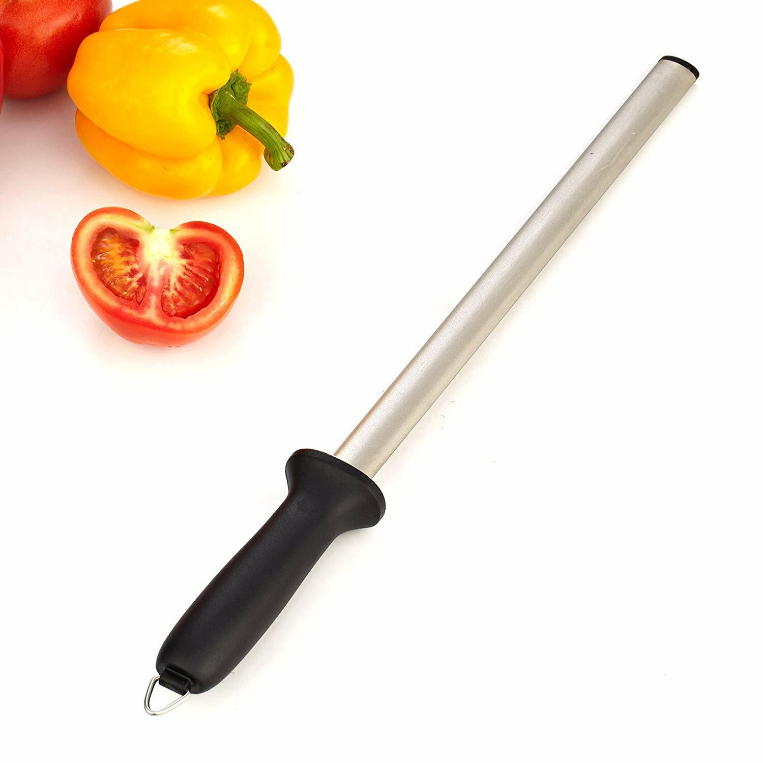 Professional 600# Grit Diamond Knife Sharpener Rod Sharpening Tool For Knives