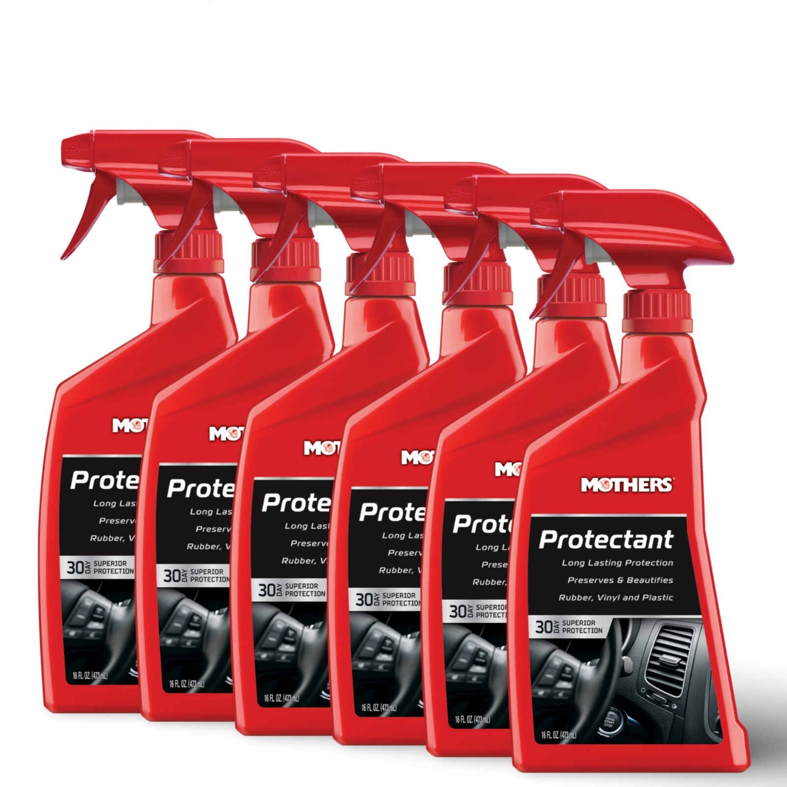 MOTHERS 05316 UV Resistant Protectant - Rubber,Vinyl,Plastic - 16oz - 6 PACK