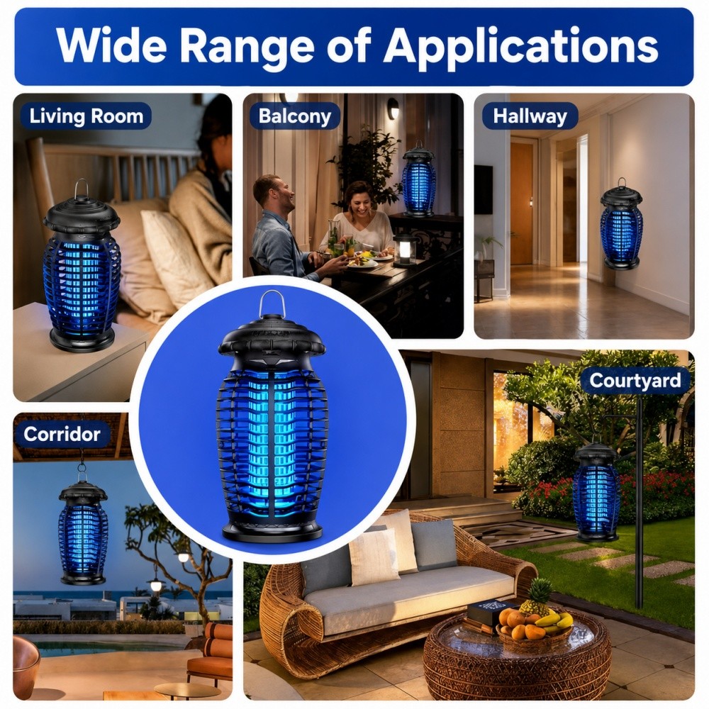 Electronic Bug Zapper Mosquito Killer Fly Trap Lamp Electronic Fly Insect Trap
