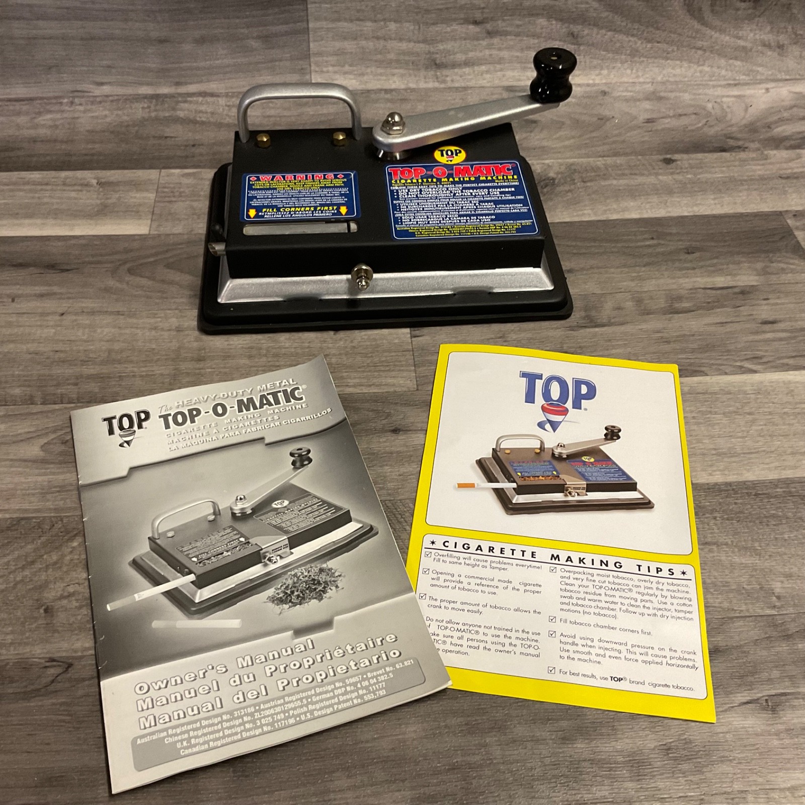 Top-O-Matic Cigarette Making Machine Republic Tobacco Smoking