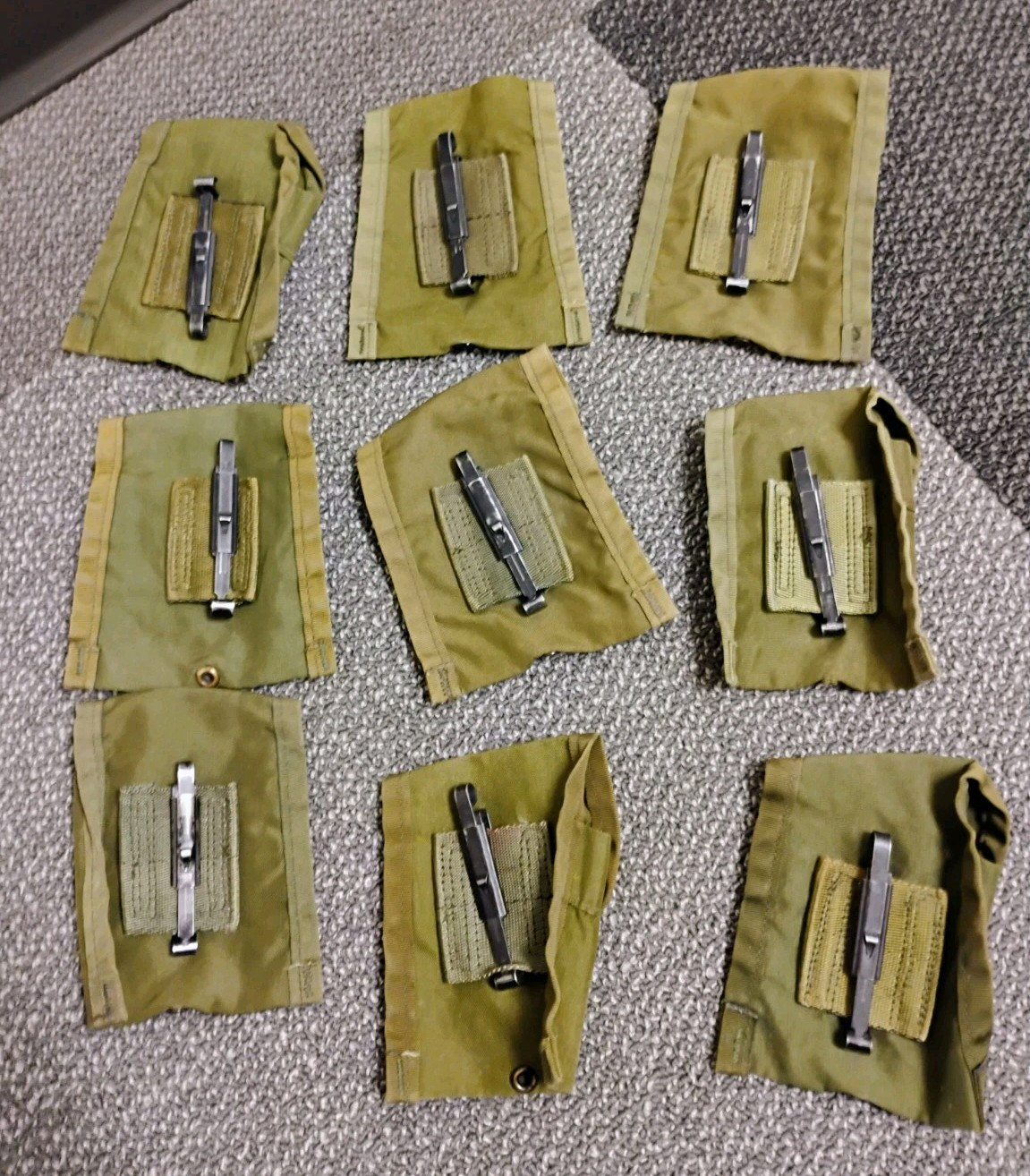 US Army FIRST AID COMPASS POUCH w Alice Clip - No Visible US Stamp on outside VG