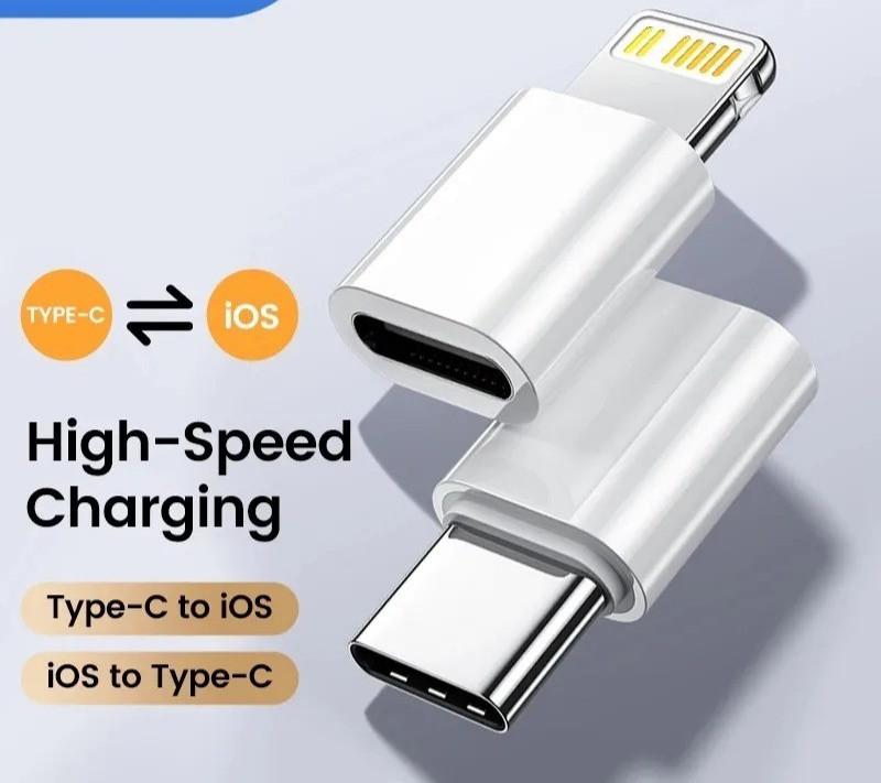 USB C Female to Lightning Male Adapter 1 Pack, Apple MFi Certified