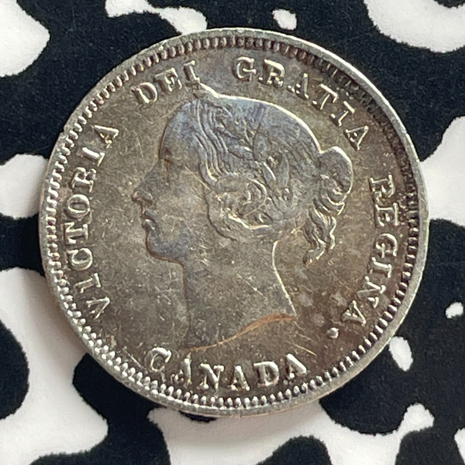 1890-H Canada 5 Cents Lot#T7810 Silver! Nice!