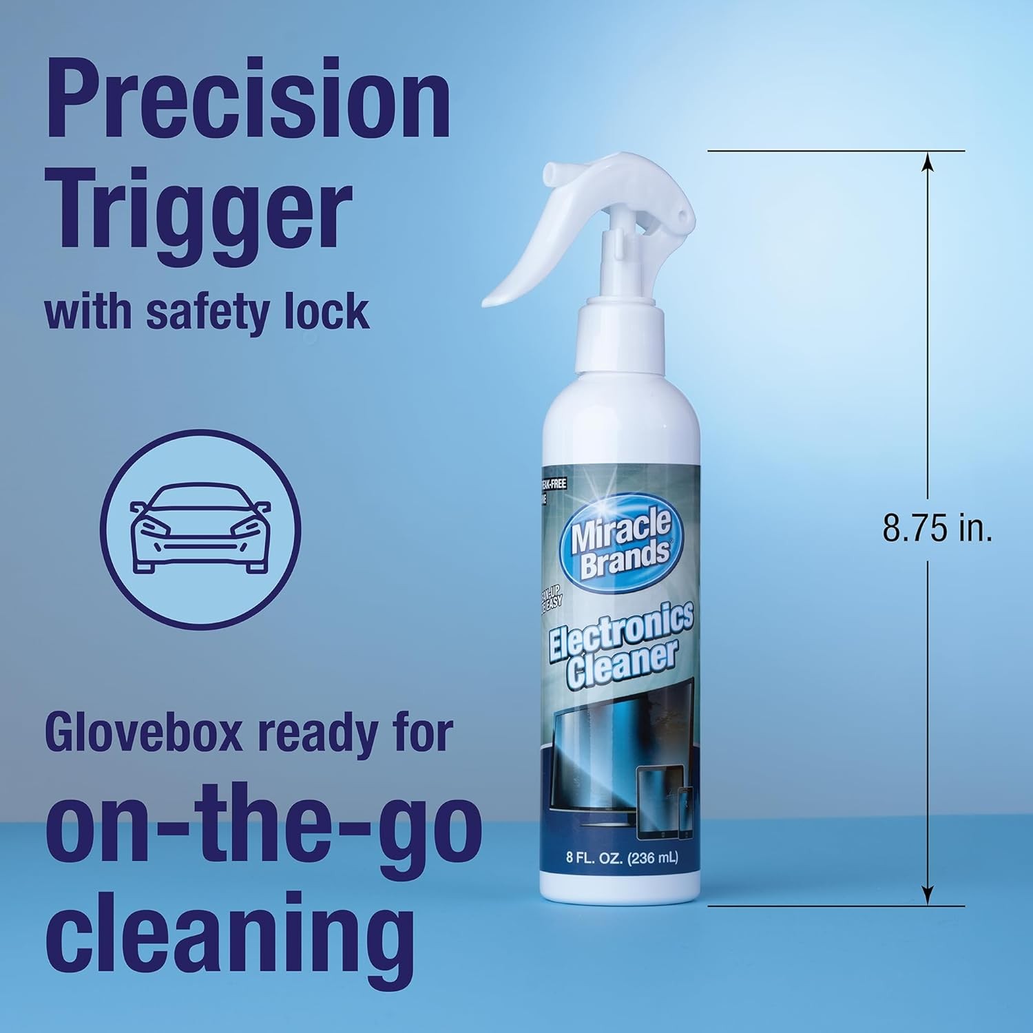 MiracleSpray 8oz Multisurface Electronics Cleaner + Microfiber Towel Kit