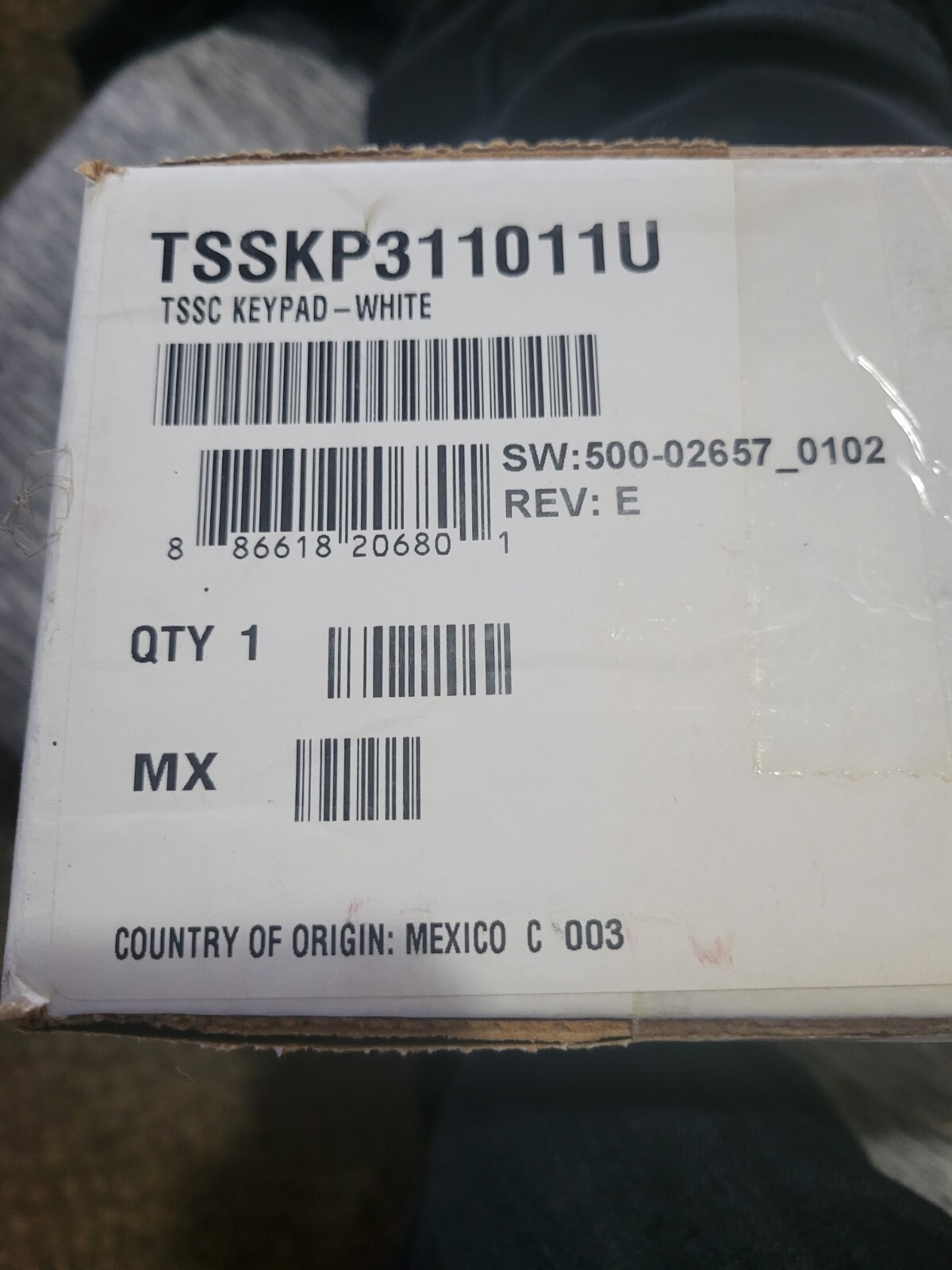 NIB - ADT PULSE TSSKP311011U Keypad