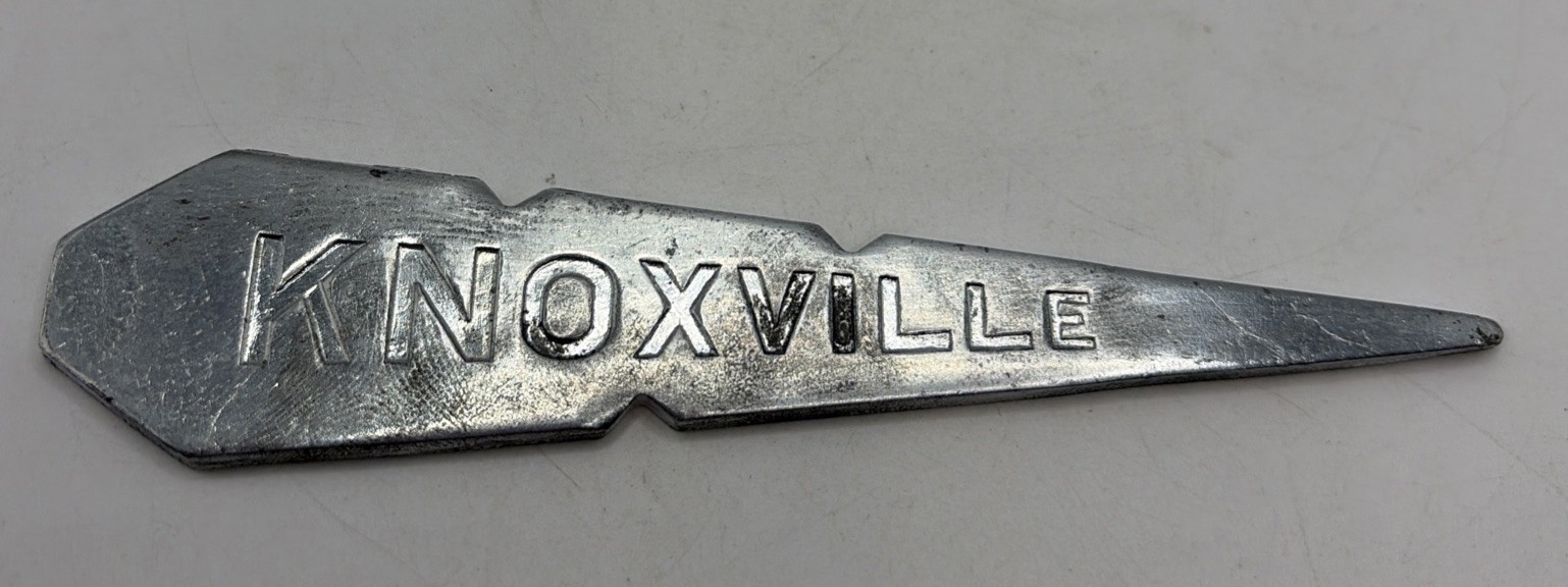 “KNOXVILLE, VOLUNTEER” Stainless Steel String Line Tool Guage 4 3/8”