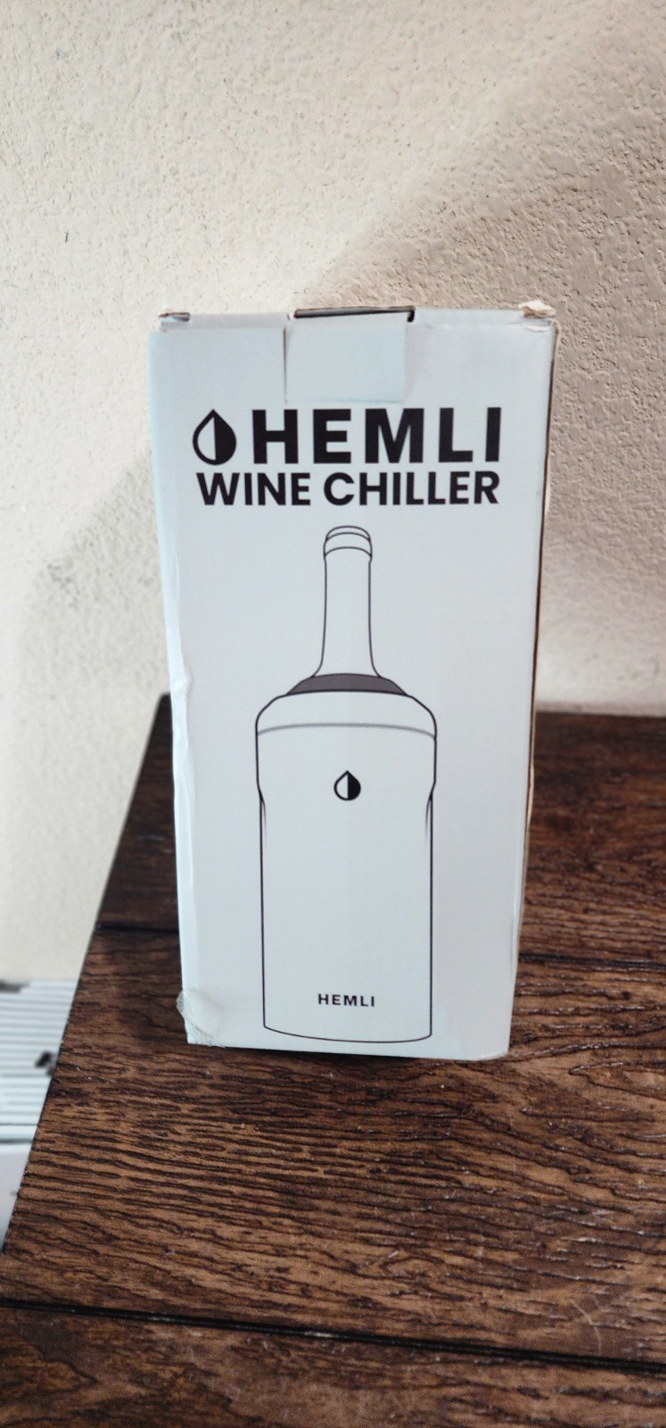 Hemli Portable Stainless Steel Wine Champagne Chiller Insulator White