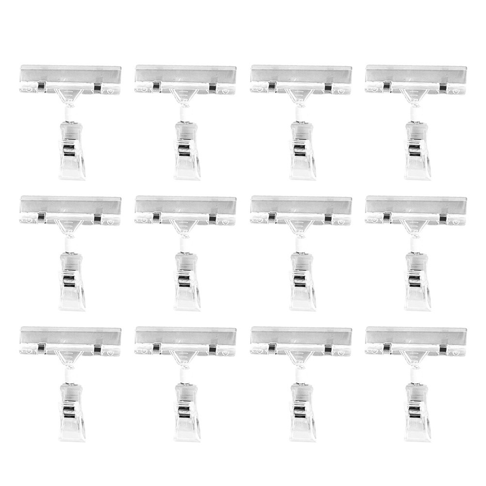 25Pcs Retail Display Clips Supermarket Price Clamp Holder for Sign