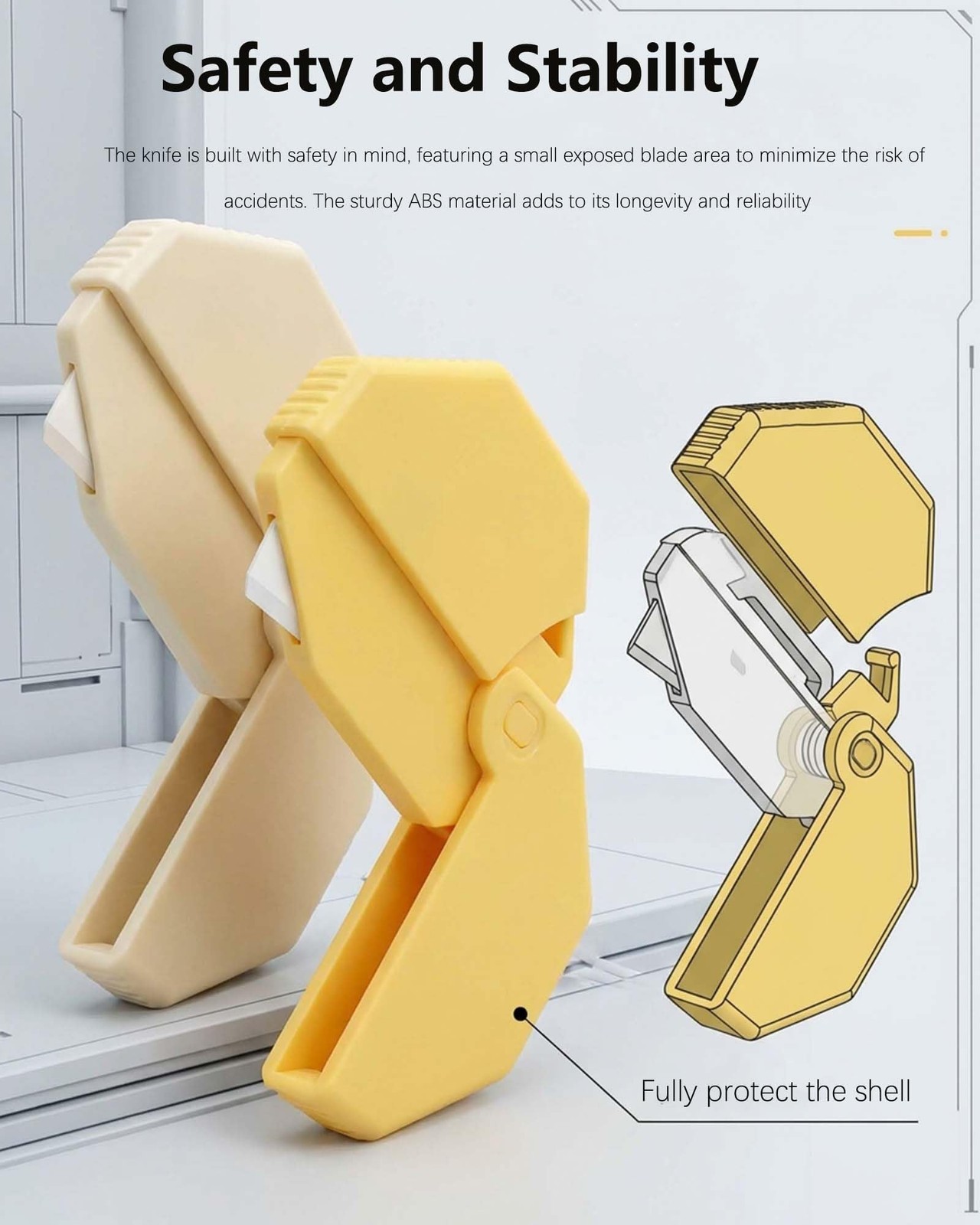 2 Pack Ceramic Box Cutter Mini Portable Box Opener With Magneticrustproof And Li