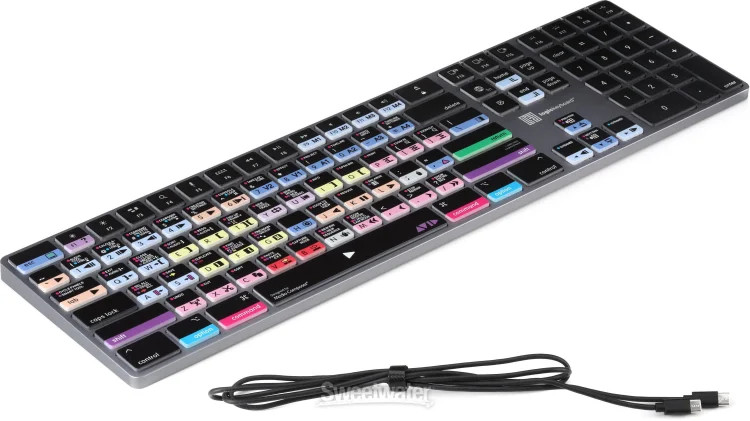 LogicKeyboard Titan Wireless Backlit Keyboard for Avid Media Composer - macOS