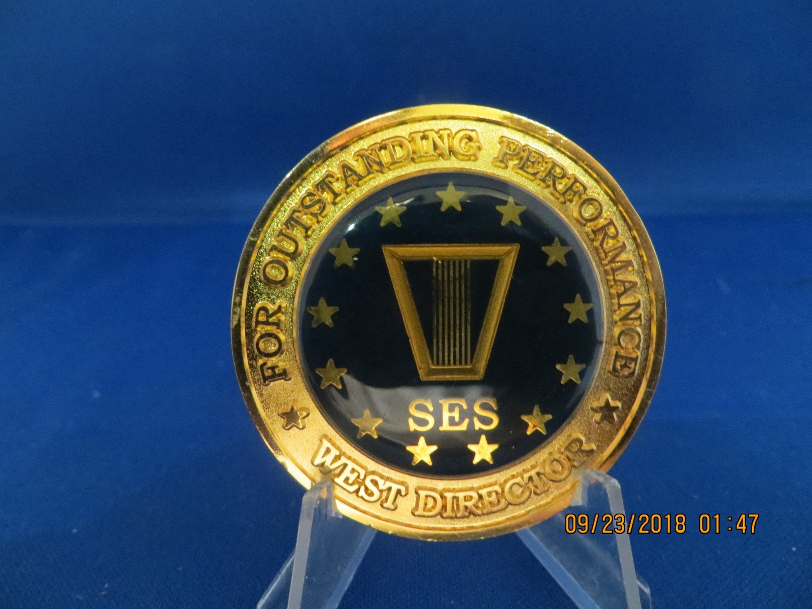 Military Challenge Coin Defense Commissary Agency West Director SES Lot A