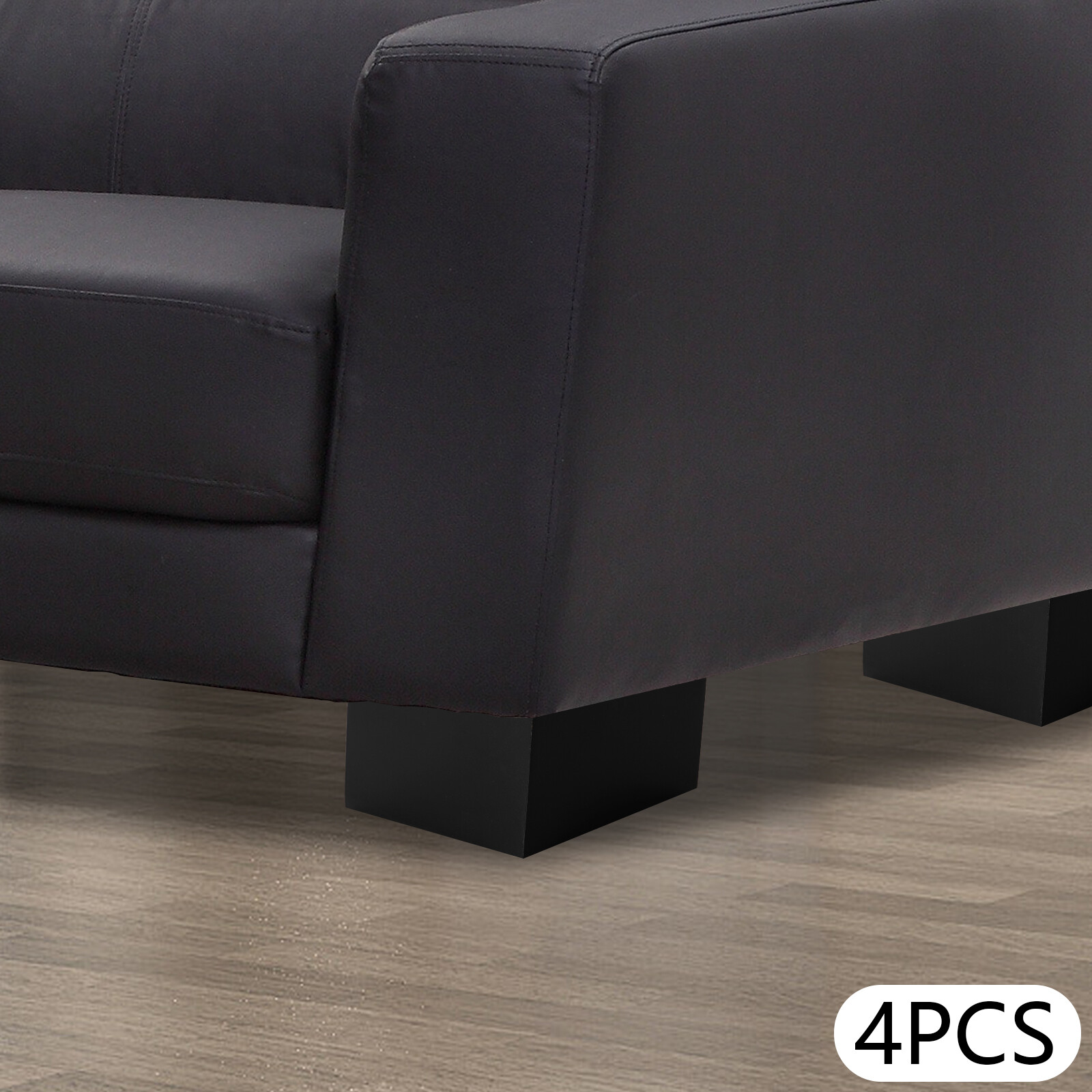 4PC 5.9*5.9" Wood Furniture Legs, Wooden L shape For Furniture Coffee Table feet
