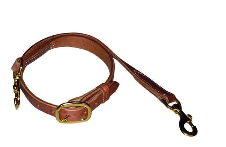 Berlin Custom Leather Tie Down Adjusts in center with buckles Snap on both ends