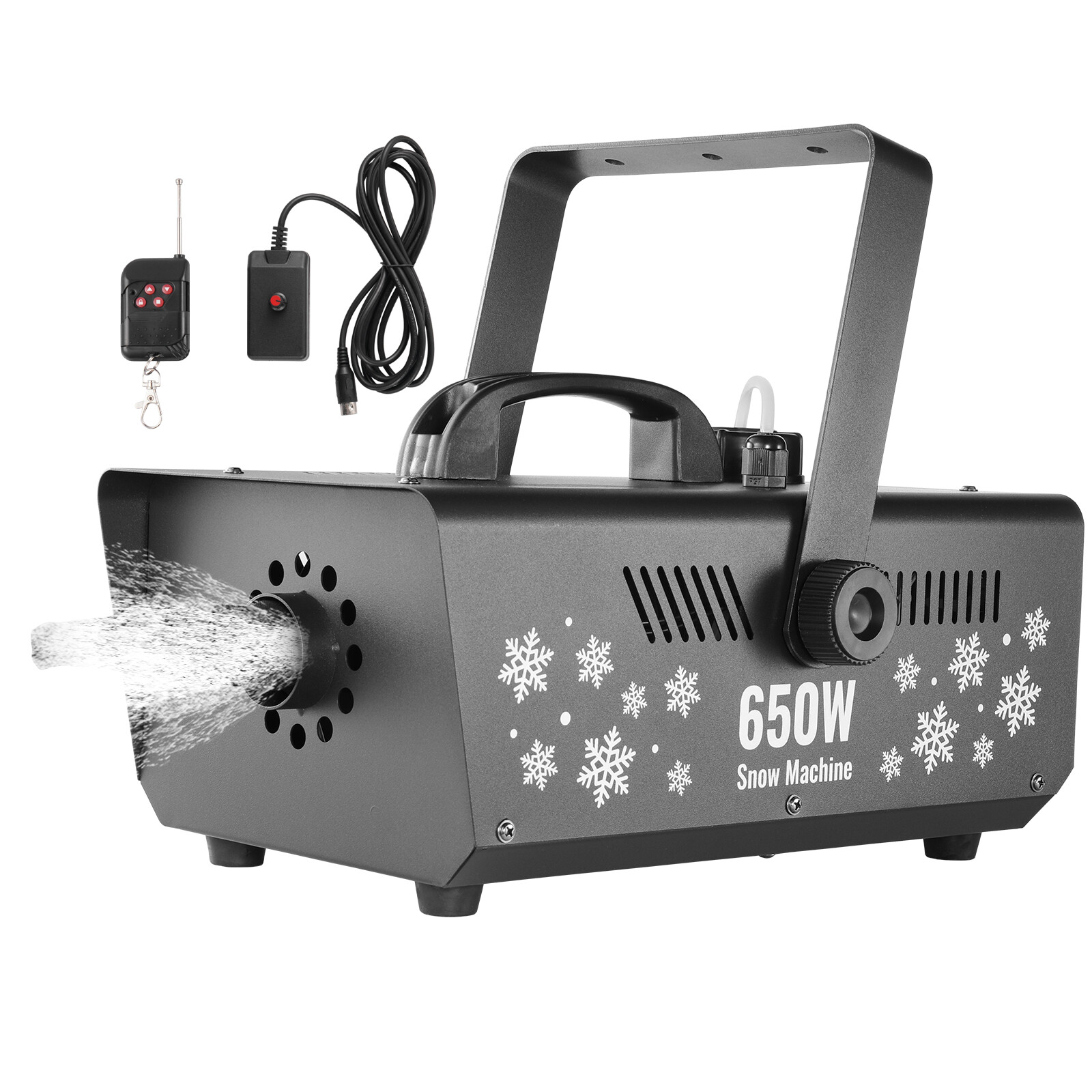 650W Snow Machine Snowflake Maker Machine Remote Holiday Party Decor DJ Stage