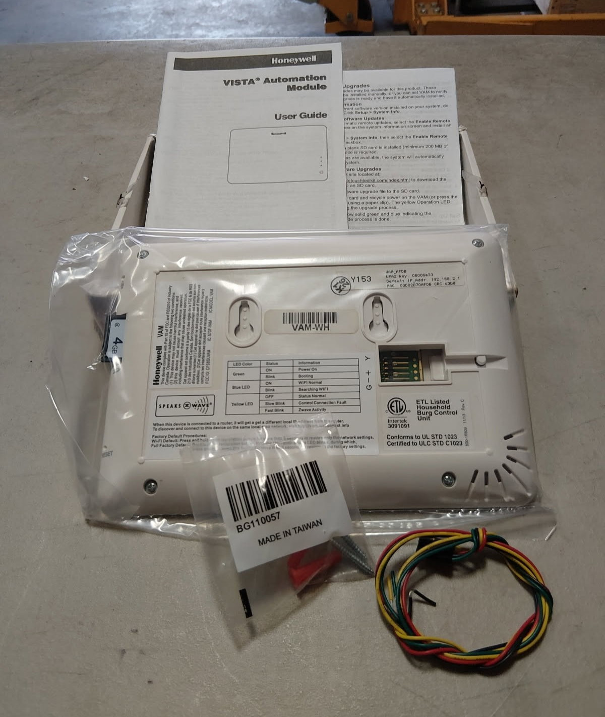 Honeywell VISTA VAM-WH Automation Module