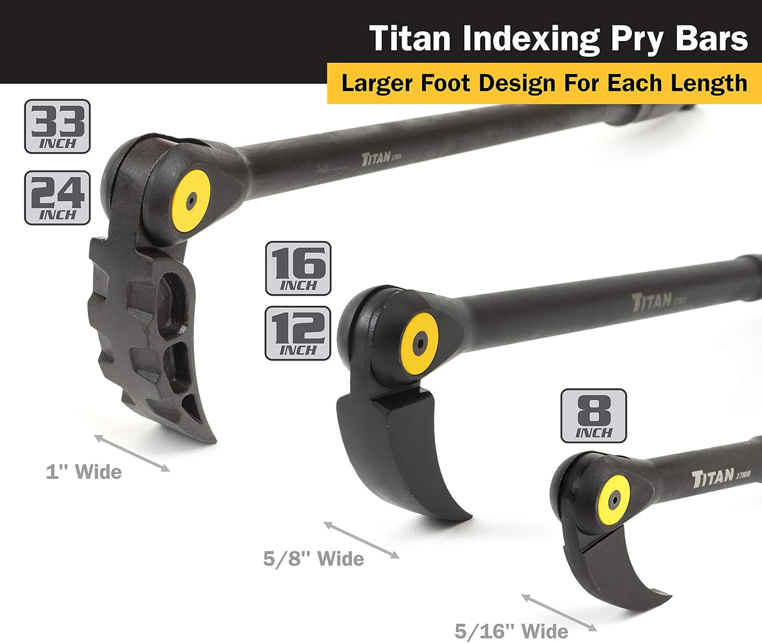 17808 Indexable Pry Bar, 8"