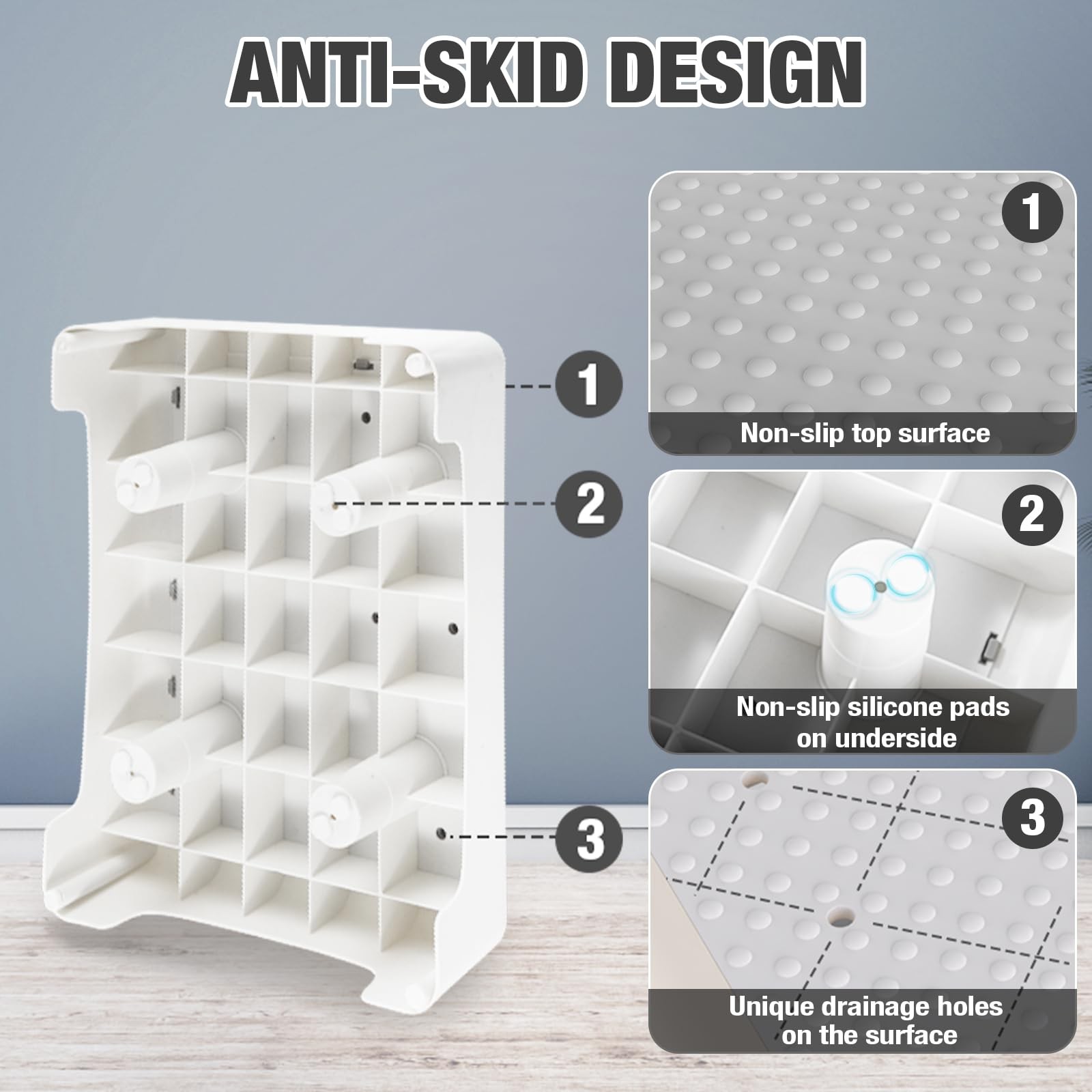 Mobility Step Stool, Non-Slip Step Platform Indoor and Outdoor, Portable Step
