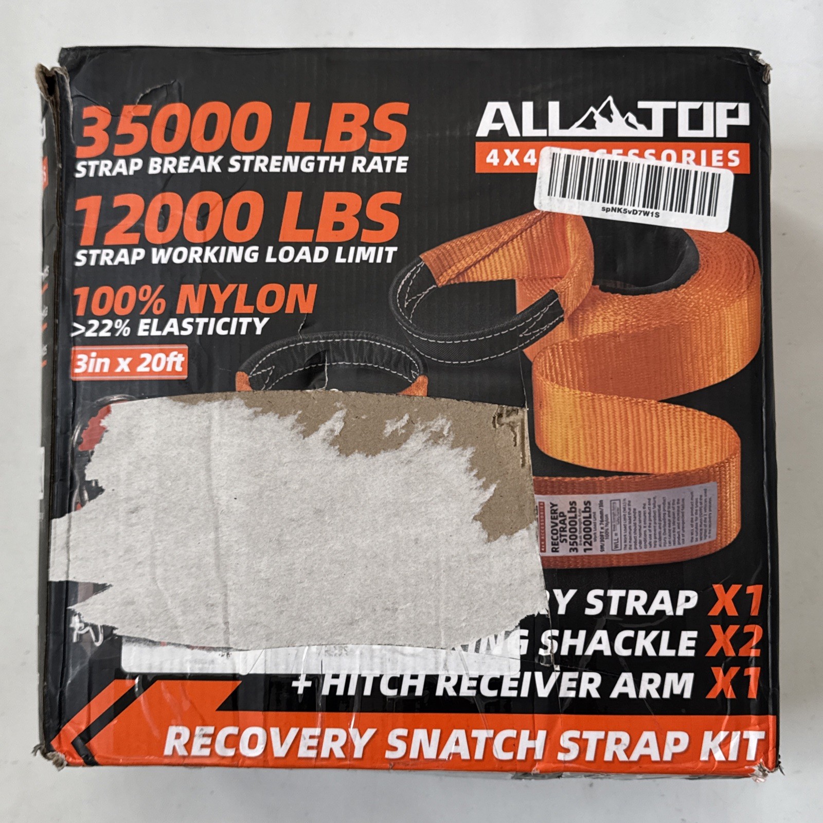All-Top, Recovery Snatch Strap Kit, ATKIT-3, Please Read Details