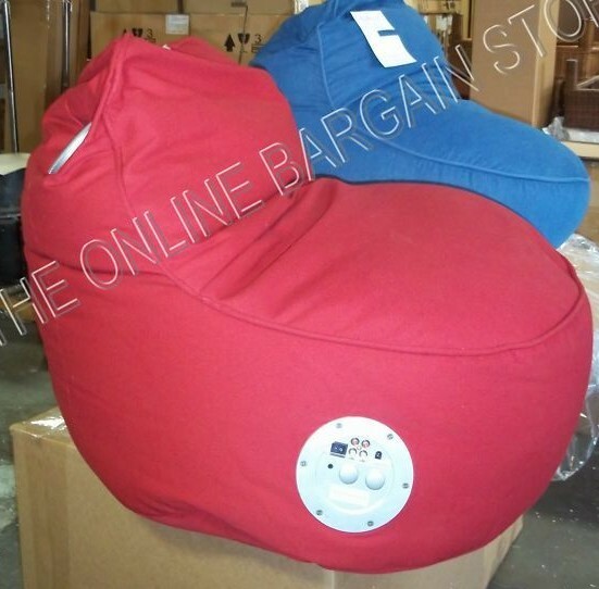 Red Pottery Barn Kids Teen Ipod Ichair Music Itunes Auxiliary Chair Beanbag