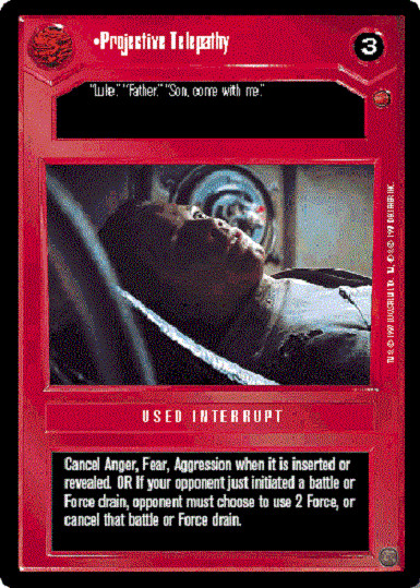 Projective Telepathy x4  Star Wars CCG Cloud City NM swccg