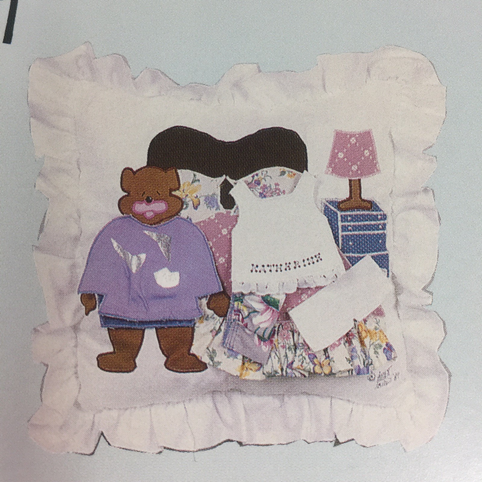 Messy Bear Paperdoll Pillow Sewing Pattern 1987 Kitten Daily Detachable Clothes